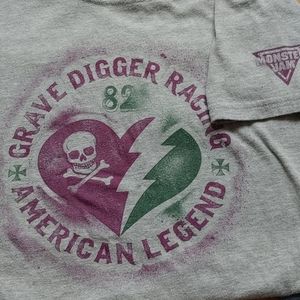 Gray Grave Digger Large shirt